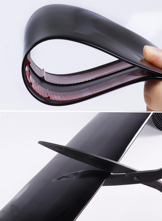 Car Elements Car Element 1"(25mm) Automotive Trim Molding Glossy Black 25Ft Universal Side Body Molding(Self Adhesive) for All Vehicles Exterior Interior Door Window Bumper Scratch-Proof Decorative UV Protected - Image 4