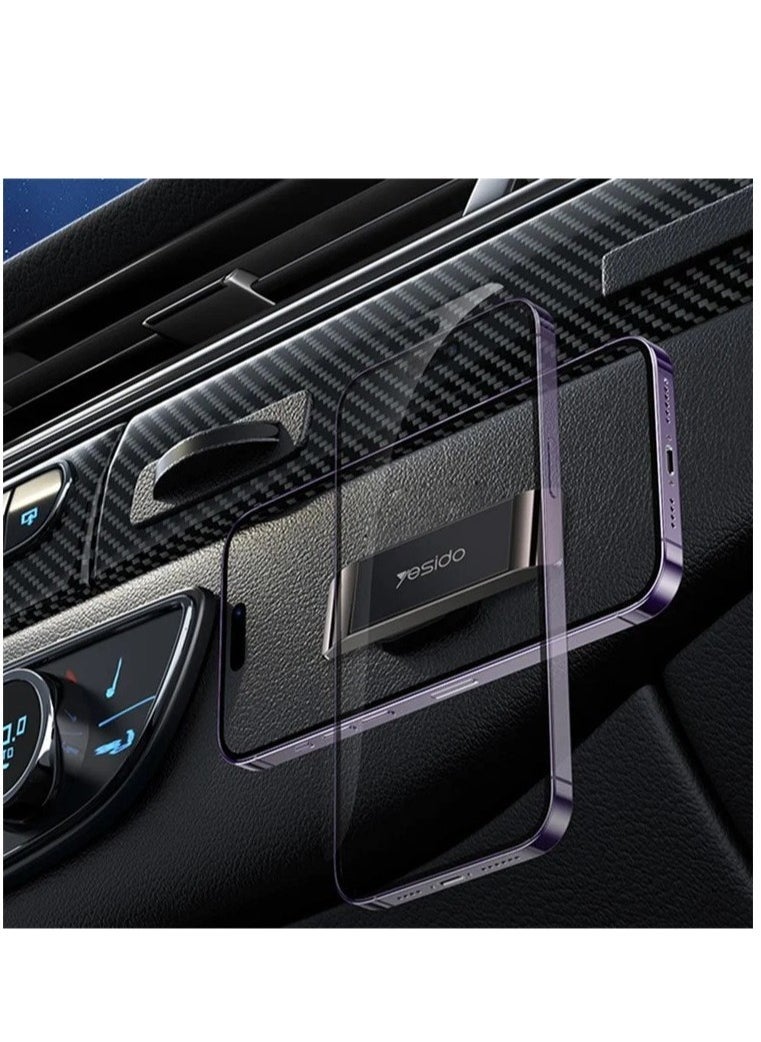 YESIDO C151 Magnetic Car Phone Holder Stand Adhesive Zinc Alloy Cellphone Bracket - Image 2