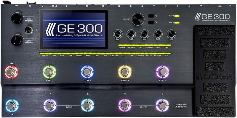 MOOER GE300 Amp Modelling Multi Effects Guitar Synth Pedal - Image 1