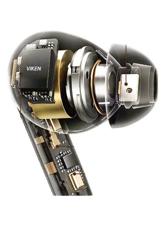 VIKEN [Berlin Voice | Top-End New Model] Bluetooth Headphones With Noise Cancellation, Compatible With Sony Wireless In-Ear Sports Gaming Music, Long Battery Life, Suitable For Huawei, Apple, Xiaomi - Image 2