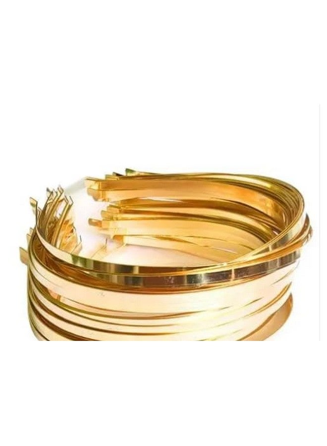 needs collection Needs Plain Metal Hairbands, 50 Pack, Gold Color - Image 1