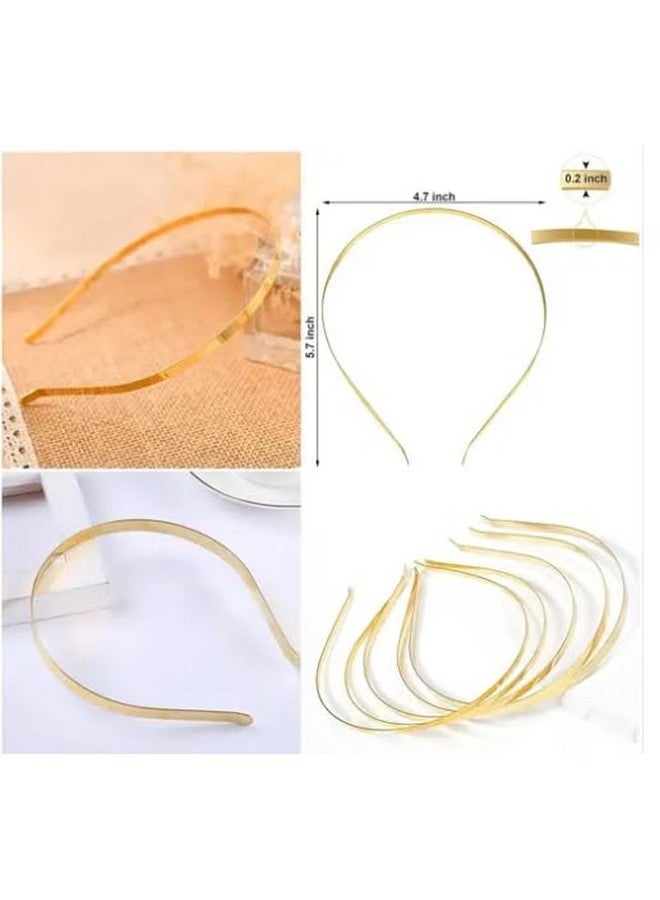 needs collection Needs Plain Metal Hairbands, 50 Pack, Gold Color - Image 2