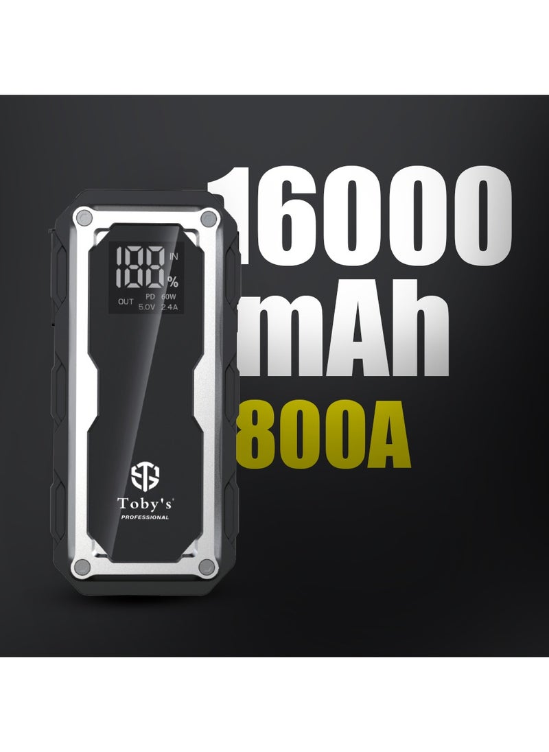 Toby's - Toby's X15 16000mAh and 59.2WH Power Bank Powerful Jump Starter - Image 1