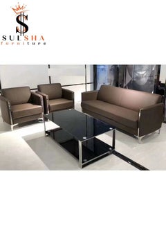 Office Leather Unique Sofa Set (3+1+1) - pzsku/Z0BA4B0FCF66B917436A5Z/45/_/1669894863/cf49da97-2f07-4952-854a-659f62c27470