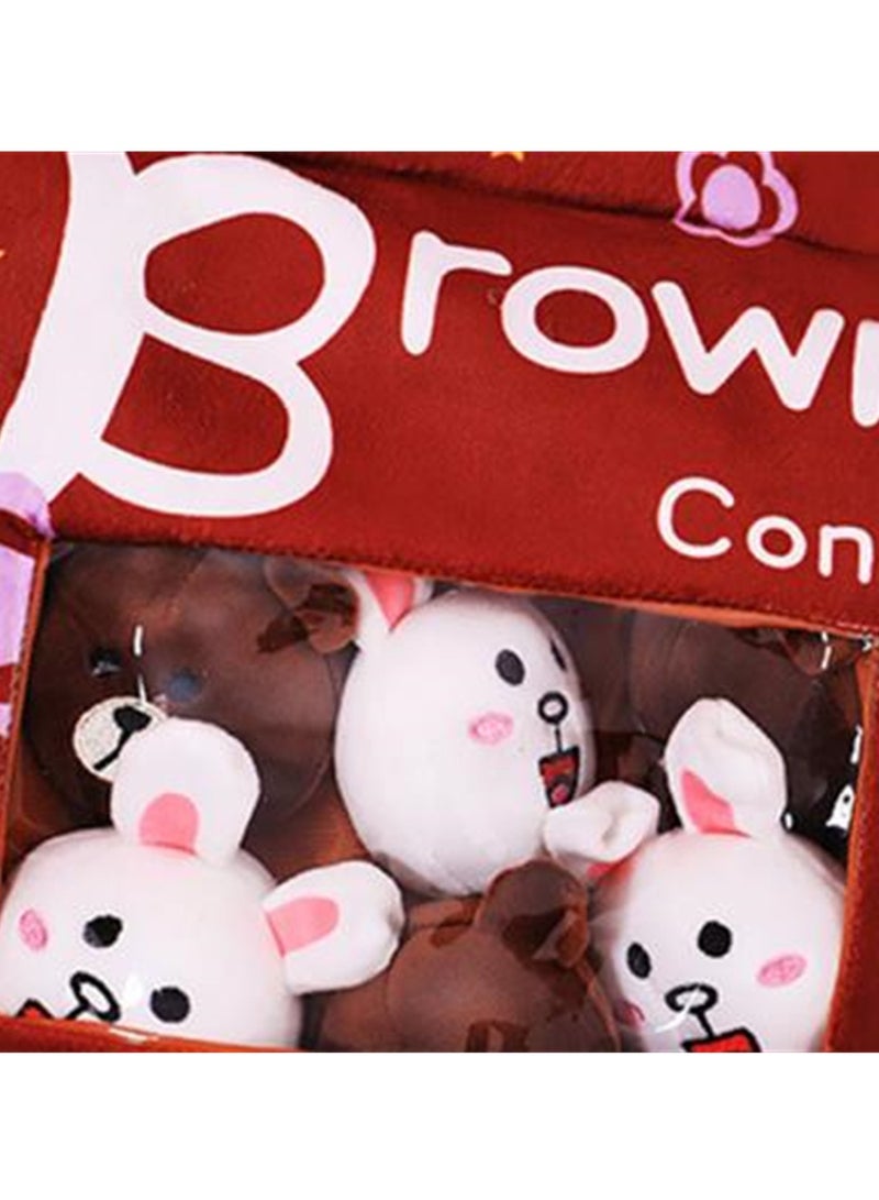 Creative bagged round toys cute cartoon dolls a big bag of creative plush toys  - Image 3
