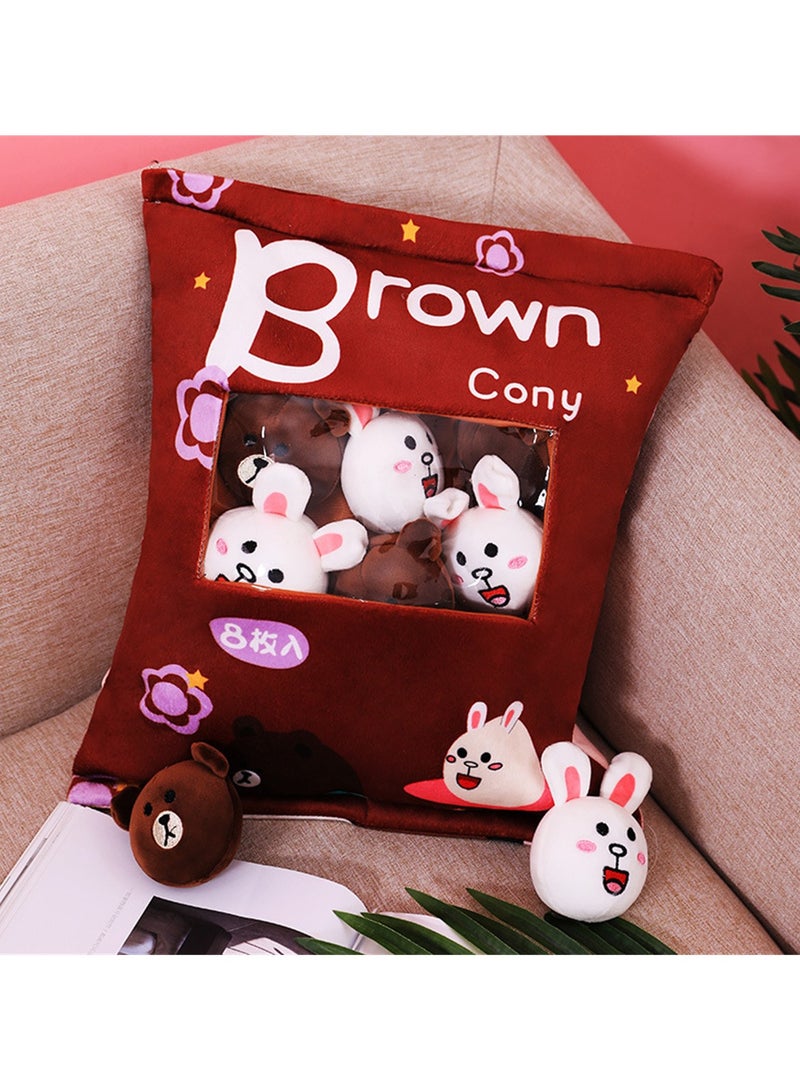 Creative bagged round toys cute cartoon dolls a big bag of creative plush toys  - Image 2