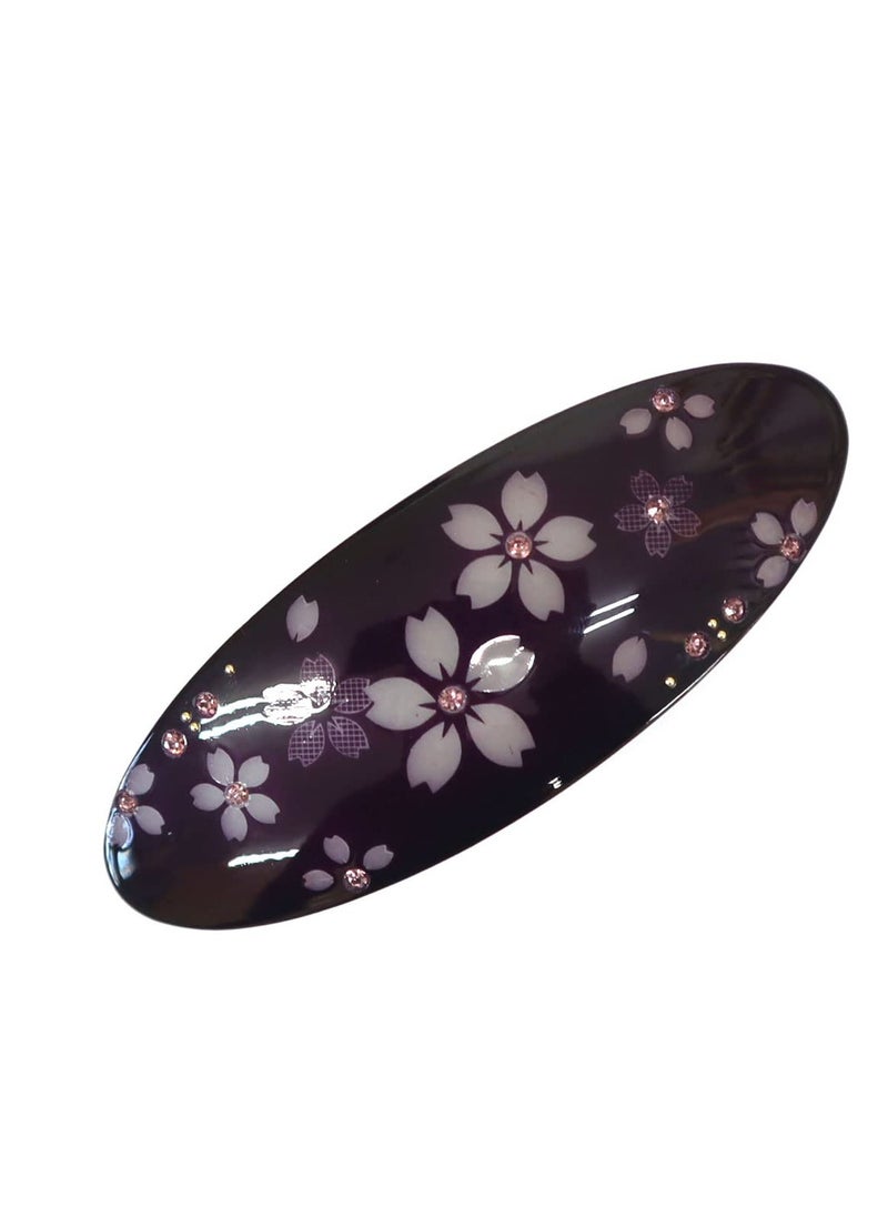 Cocoluck - Japanese Hair Barrette for women Sakura Cute Kawaii (Purple) - Image 1