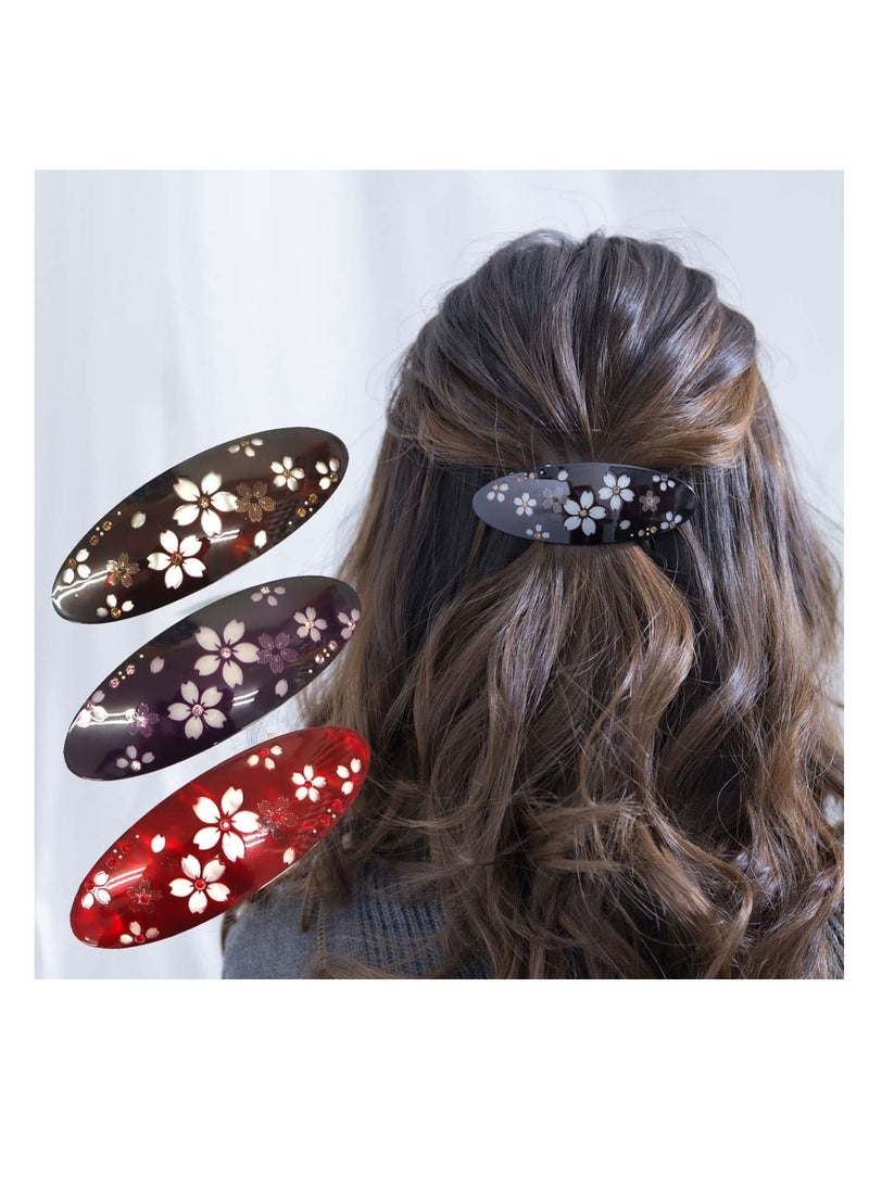 Cocoluck - Japanese Hair Barrette for women Sakura Cute Kawaii (Purple) - Image 1