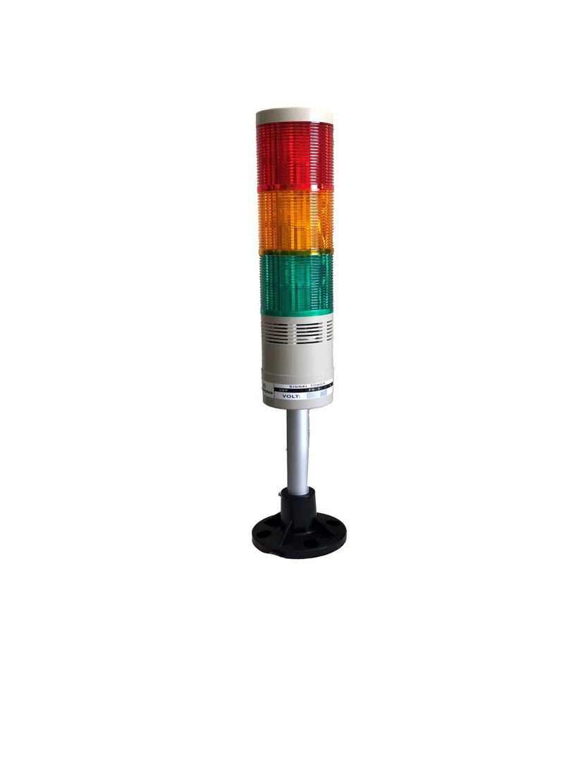 Signal Tower Light with Buzzer R/Y/G Flashing LED ARPFB5RYG Auspicious 220V  - Image 2