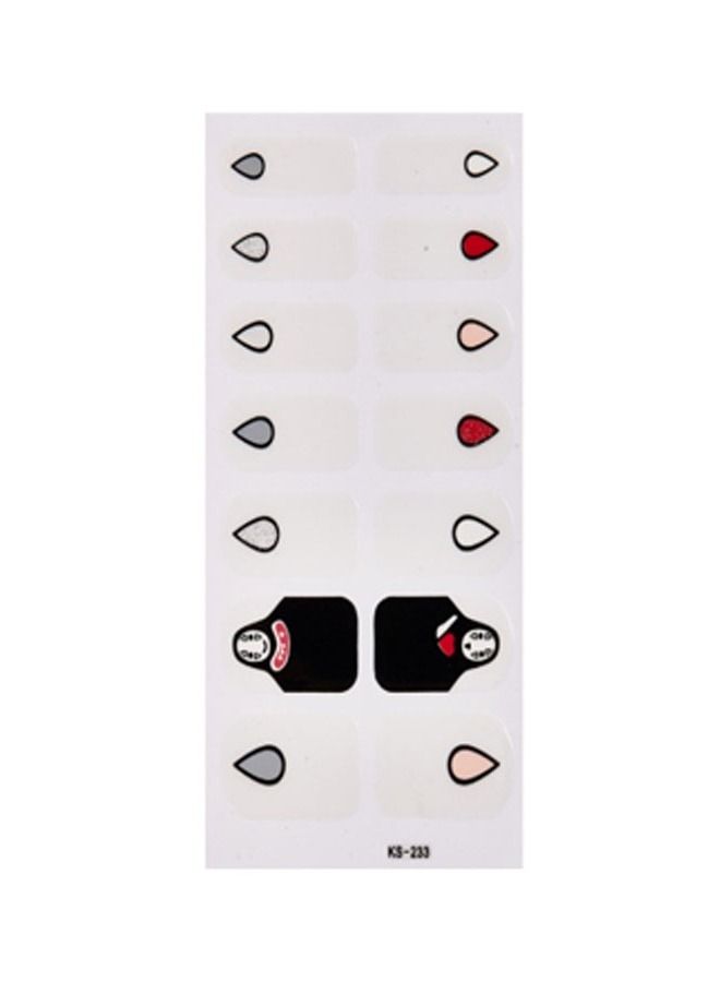 14-Pieces Fashion Nails Stickers