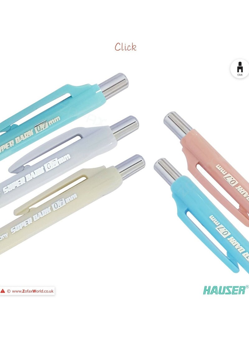 Hauser Germany قلم رصاص ميكانيكي سوبر داكن 0.7 مم (عبوة من 5) - Image 2