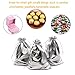 BEAVOING Pack of 100 5x 7 Heavy Duty Silver Drawstring Organza Jewelry Pouches Wedding Party Christmas Favor Gift Candy Chocolate Bags Silver 5x 7 - Image 4