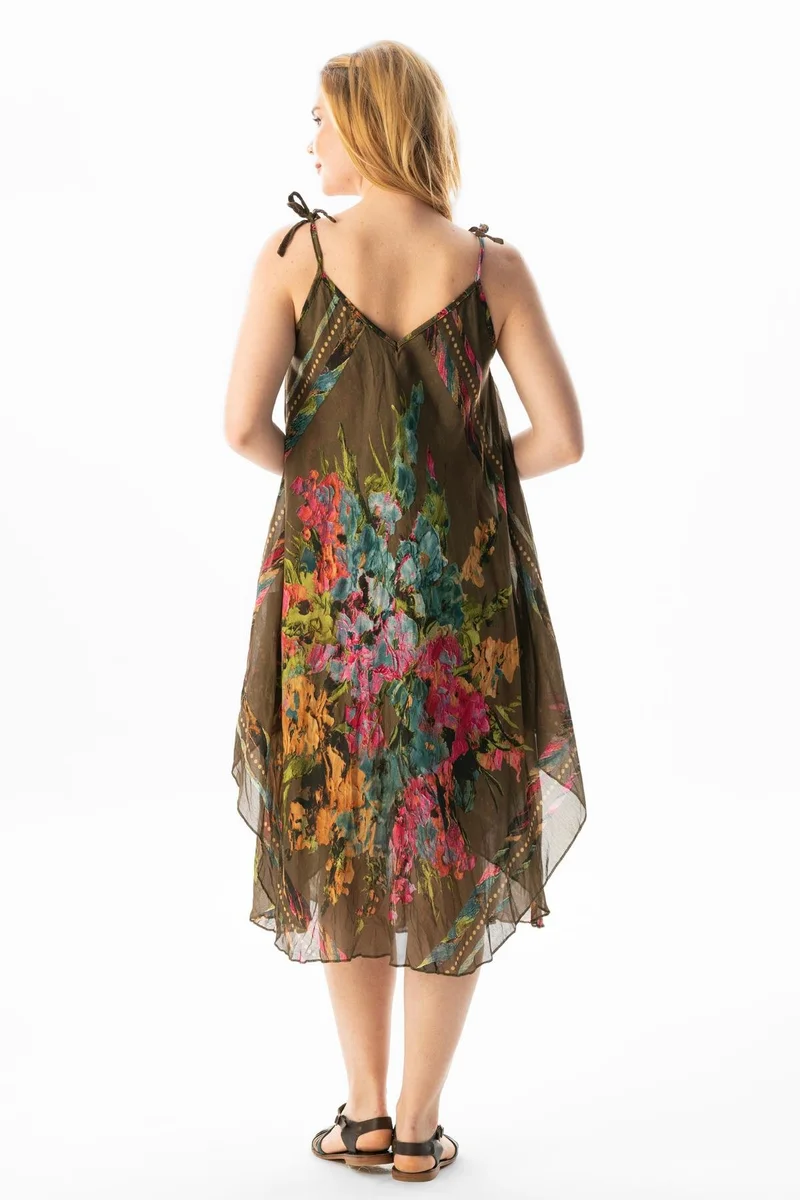 Eliş Şile Bezi Floral Print Dress