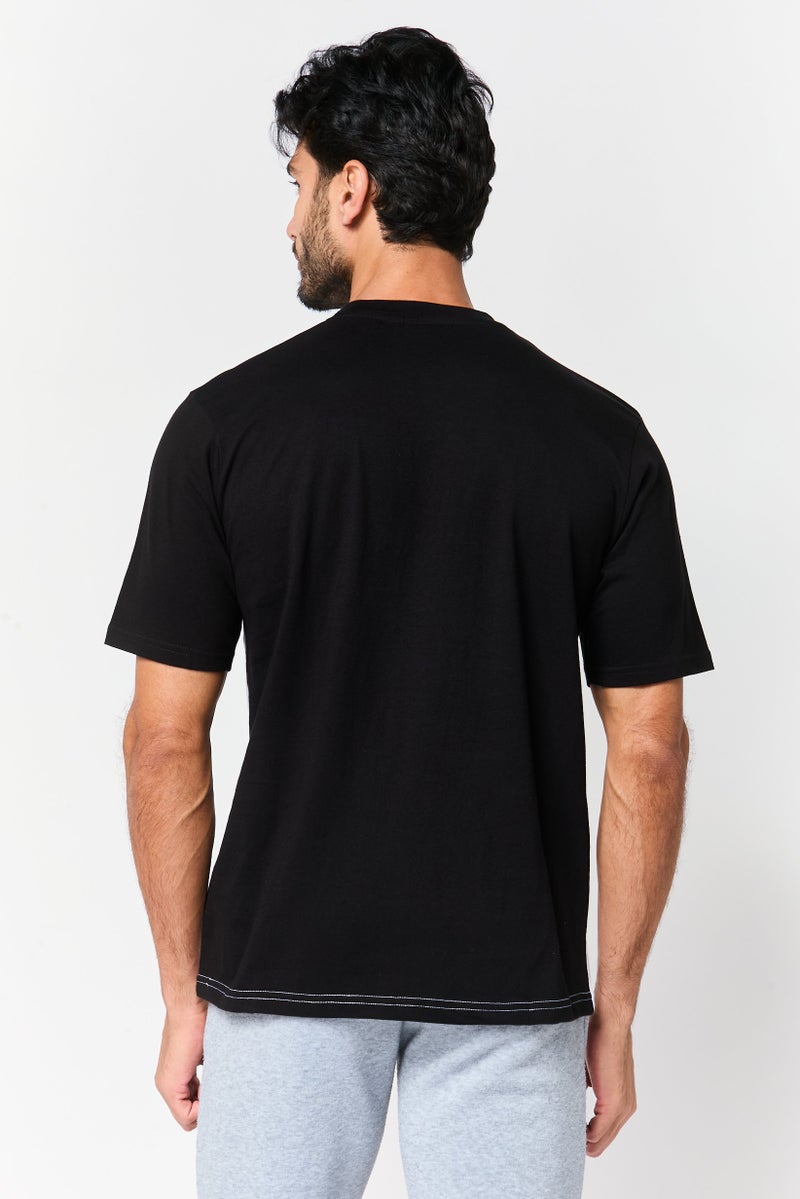 FILA Men Sportswear Fit Short Sleeve Outdoor T-shirt, Multicolor - Image 3