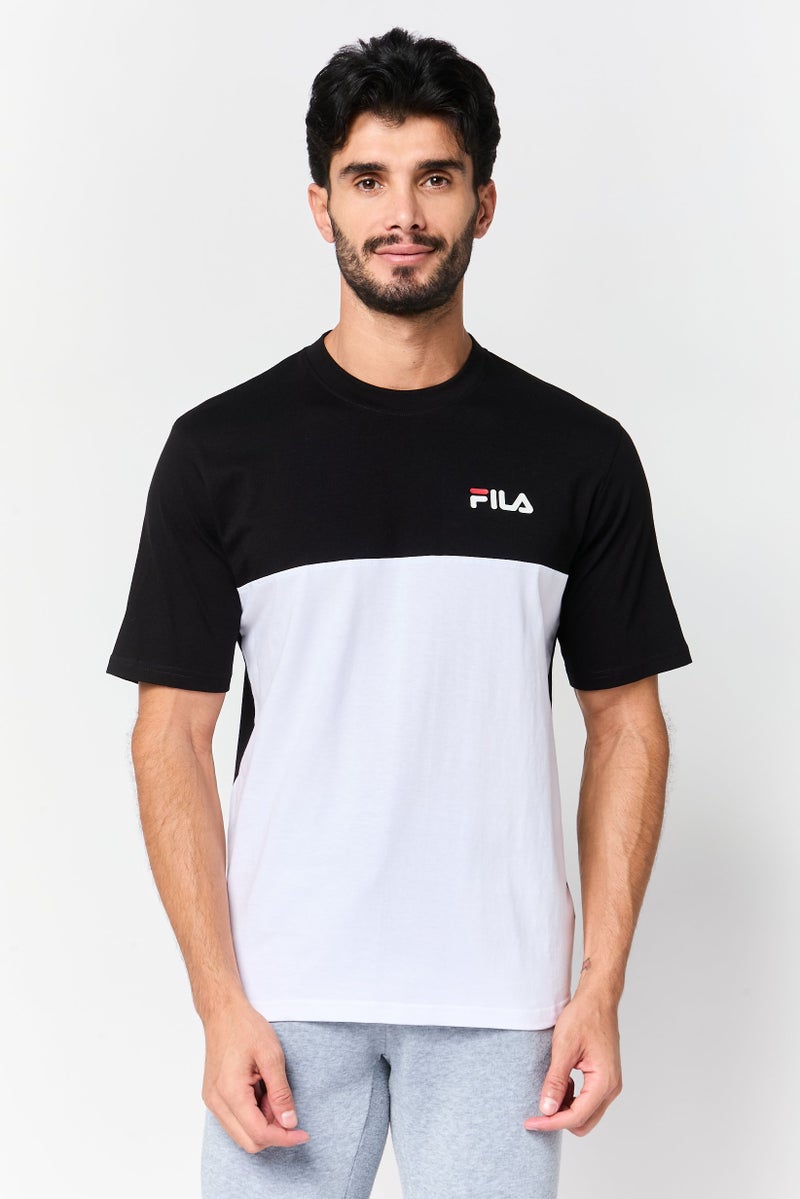 FILA Men Sportswear Fit Short Sleeve Outdoor T-shirt, Multicolor - Image 1