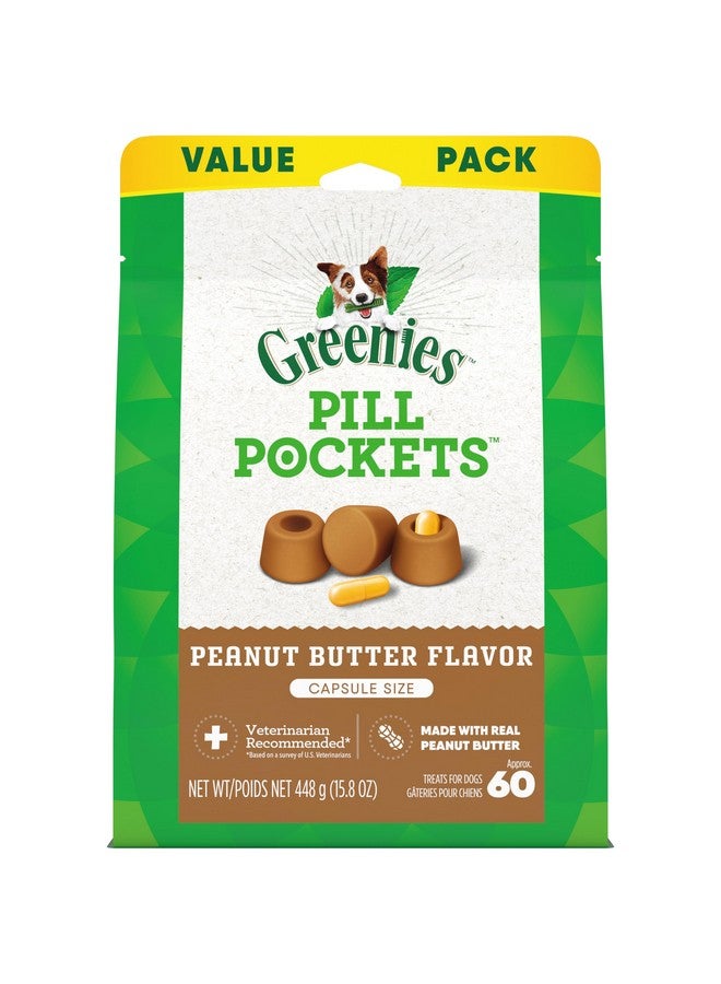 جرينيز مكافآت الكلاب الناعمة من جرينيز بيل بوكيتس، حجم كبير، كبسولات، مع زبدة الفول السوداني الطبيعية، مصنوعة من مكونات طبيعية بالإضافة إلى معادن وعناصر غذائية نادرة، 15.8 أونصة (60 كبسولة، عبوة من قطعة واحدة) - Image 1