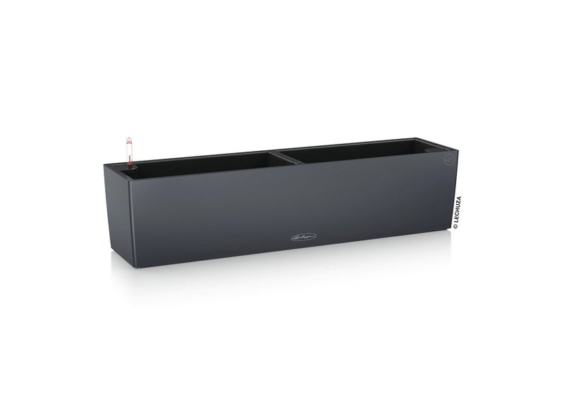 Lechuza 15683 Balconera Color 80 SelfWatering Planter for Indoor and Outdoor Use 31 x 7 x7 Slate Matte