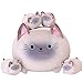 SQEQE Siamese Cat Plush Cute Stuffed Animals Mommy with 4 Squishy Kitties Soft Plush Pillow Gifts for Kids - Image 4
