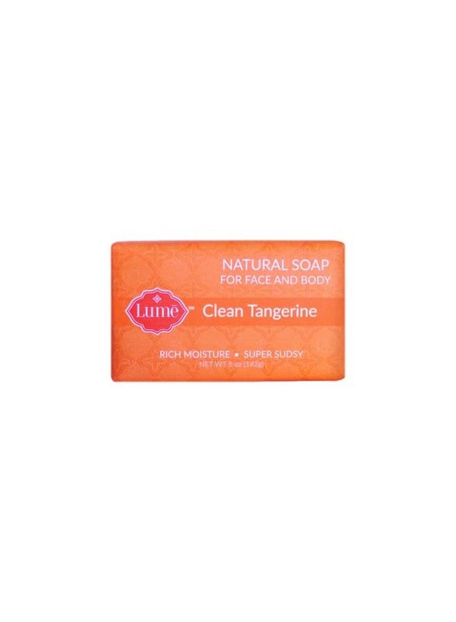 Lume Natural Soap For Face And Body Free From Parabens Phthalates And Artificial Dyes Hypoallergenic And Safe For Sensitive Skin Single Bar (Clean Tangerine) - Image 1