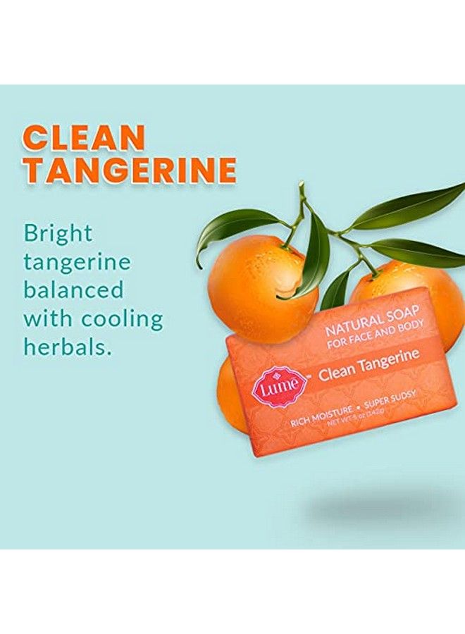 Lume Natural Soap For Face And Body Free From Parabens Phthalates And Artificial Dyes Hypoallergenic And Safe For Sensitive Skin Single Bar (Clean Tangerine) - Image 3