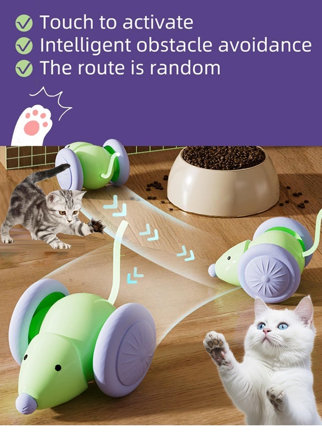 Smart Electric Cat Toy, Kitten Toys for Indoor,Interactive Mouse Toy, Kitten Toys,Interactive Toy, Automatic Toy,Silent Cat Toy with LED Lights,Auto On/Off,USB Rechargeable - Image 2