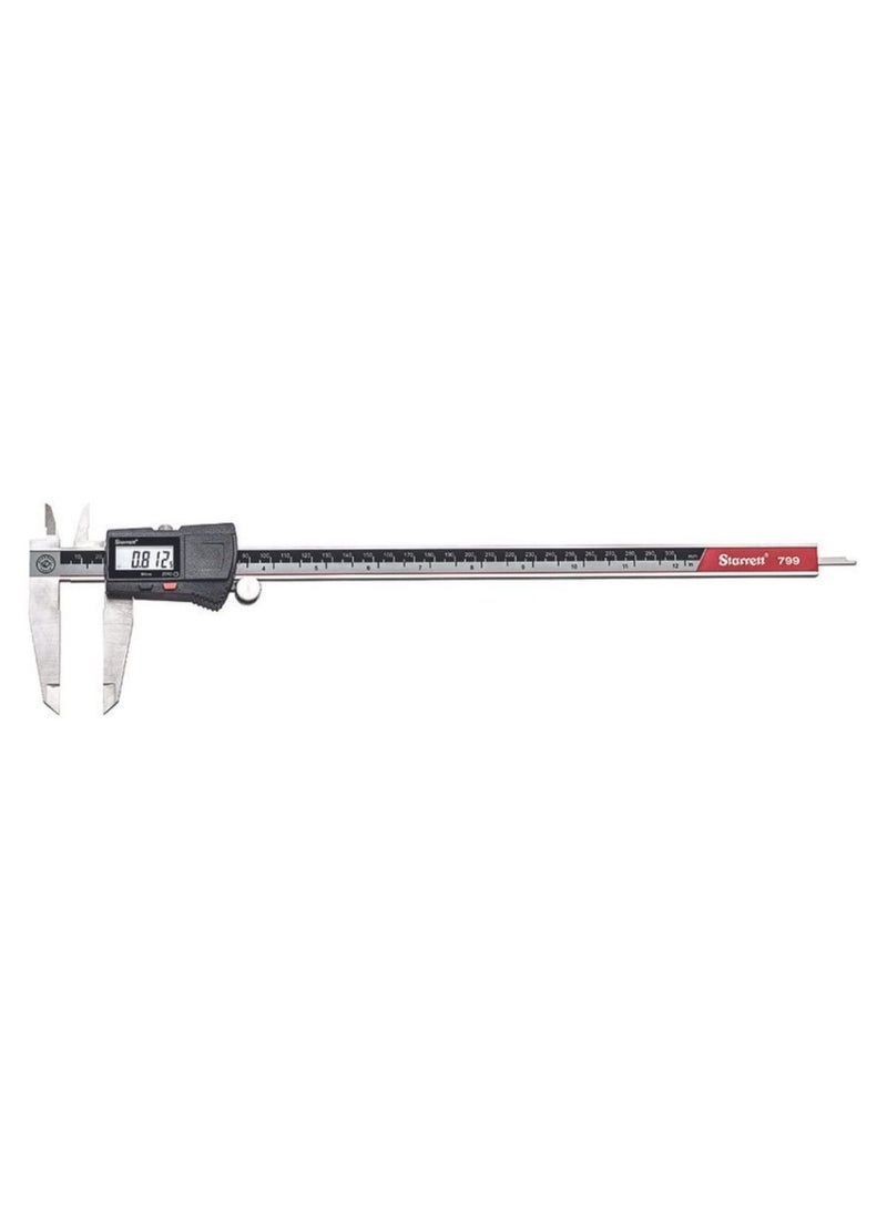 Starrett Starrett Stainless Steel Electronic Slide Caliper  012 Range 0005 Resolution LCD Display Fine Adjustment Thumb Wheel inmm Conversion  EC799A12300  - Image 1