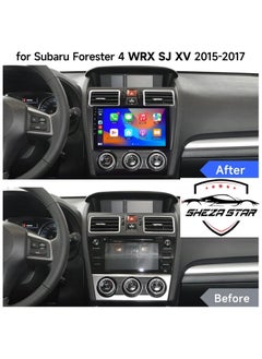شيزا ستار ستيريو سيارة أندرويد لسيارة سوبارو فورستر 4 WRX SJ XV (2015-2017)، ذاكرة وصول عشوائي (RAM) سعة 6 جيجابايت وذاكرة تخزين داخلية (ROM) سعة 128 جيجابايت، يدعم شريحة اتصال، كار بلاي، واي فاي M-Link، راديو، نظام تحديد المواقع العالمي (GPS)، شاشة لمس IPS 9 بوصة مع كاميرا AHD.  - Image 2