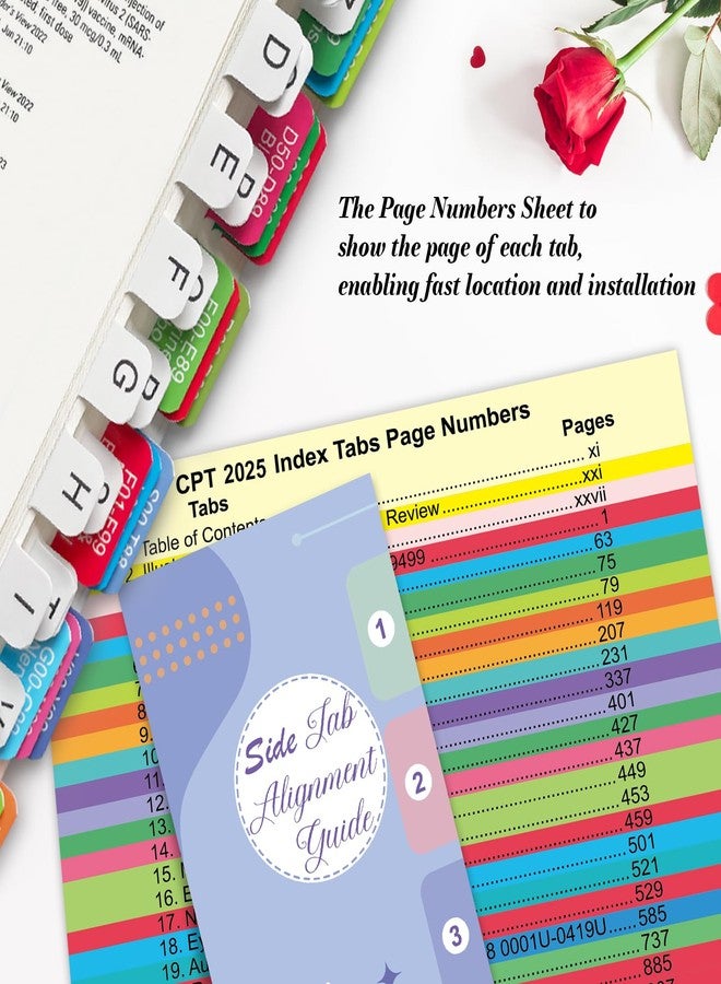 Ubenic Index Tabs for AAPC Version ICD-10-CM 2025, Upgraded Complete Book Tabs Set (Book not Included), Color-Coded Tabs for Every Chapter with Code Ranges, Laminated & Waterproof & Repositionable - Image 3