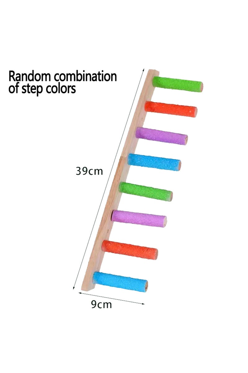 erorex Eight-Ladders 4/6/8 Step Bird Climbing Ladder Parrot Toy Ladder Bird Interaction Fun Climbing Toys W