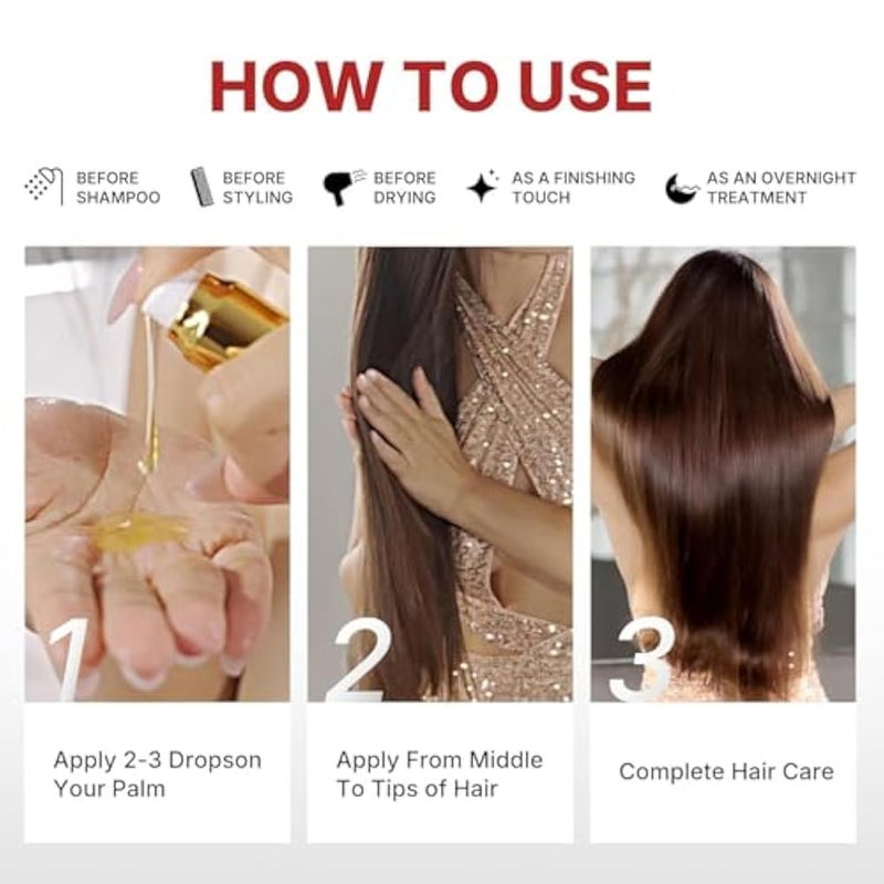 Hair serum with shea butter extract helps protect the scalp from sun damage and dandruff. 120 ml (1pc) - Image 4