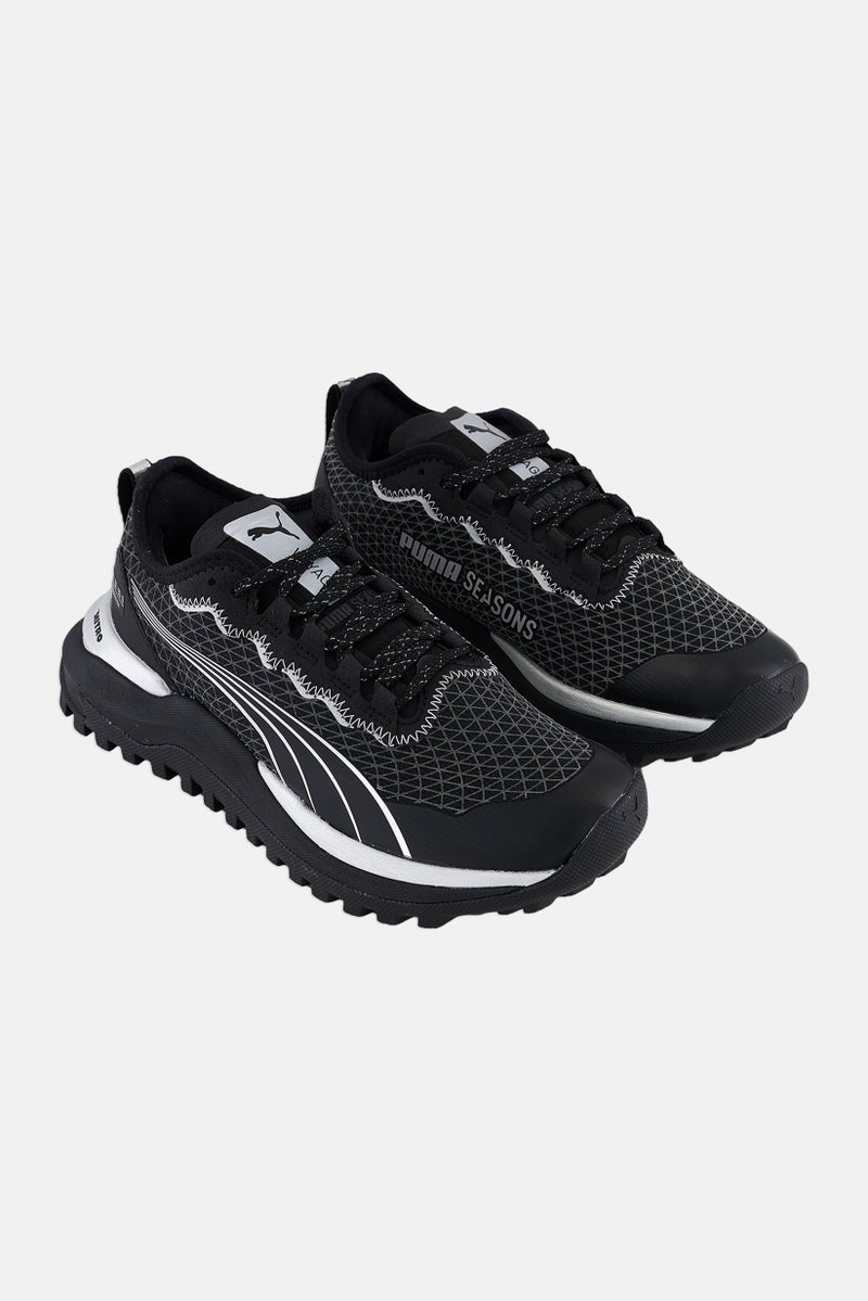 PUMA Women Voyage Nitro 2 Gtx Lace Up Running Shoes, Black - Image 1