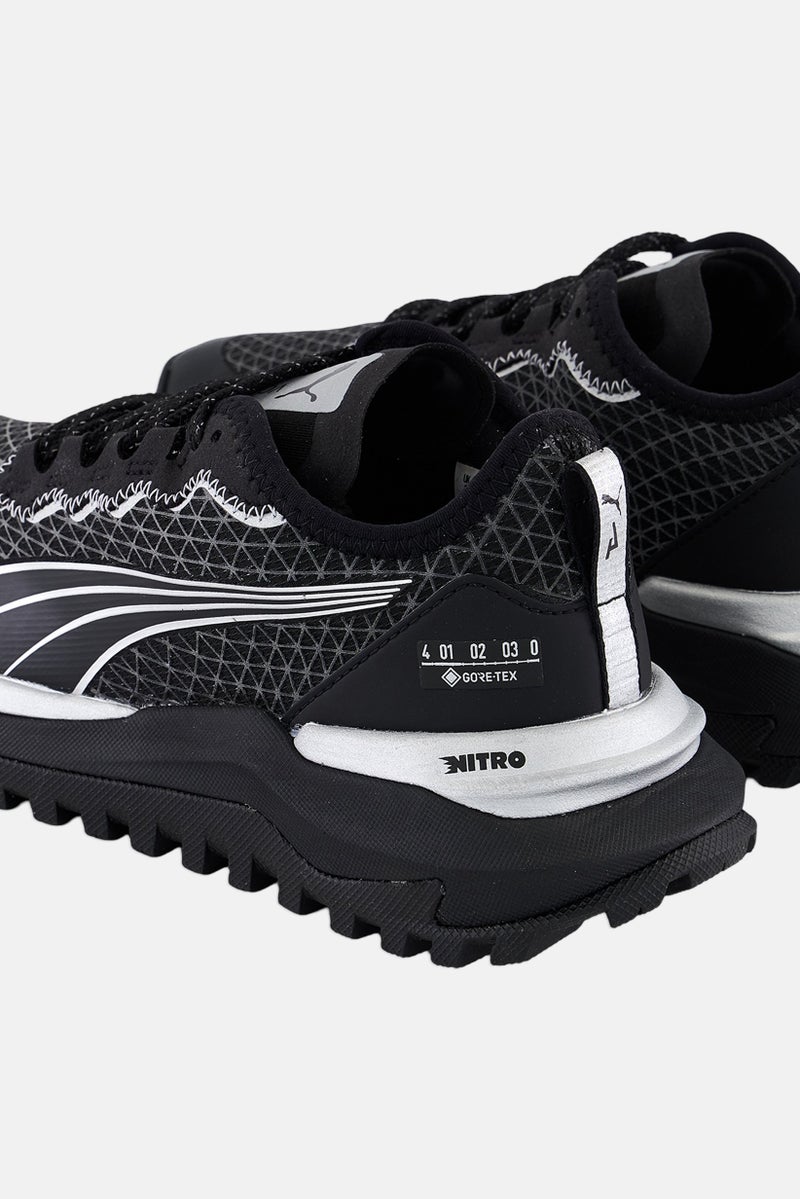 PUMA Women Voyage Nitro 2 Gtx Lace Up Running Shoes, Black - Image 2