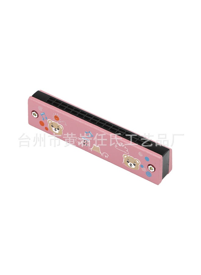 Wooden Harmonica Toy 16 Hole Wind Instrument Children Enlightenment Musical Instrument - Image 3