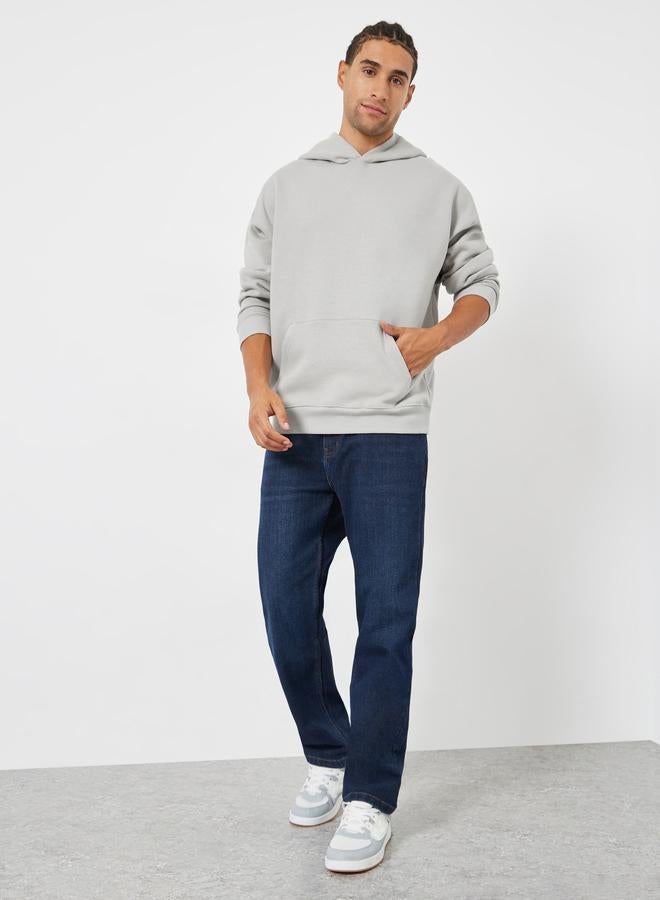 ستايلي هودي فليس بقصة واسعة وطبعة خلفية - Image 2