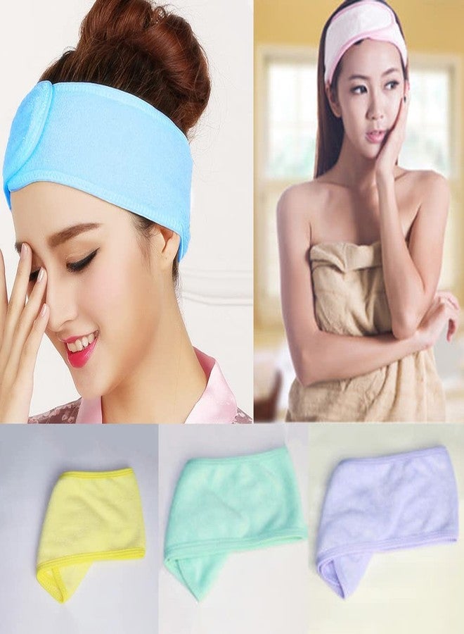 Myynti Makeup Remover Pads with FacialSpa Headband and Face Mask Applicator Brush Facial Cotton Pads Perfect for Facial Cleansing Multicolor Reusable - Image 3