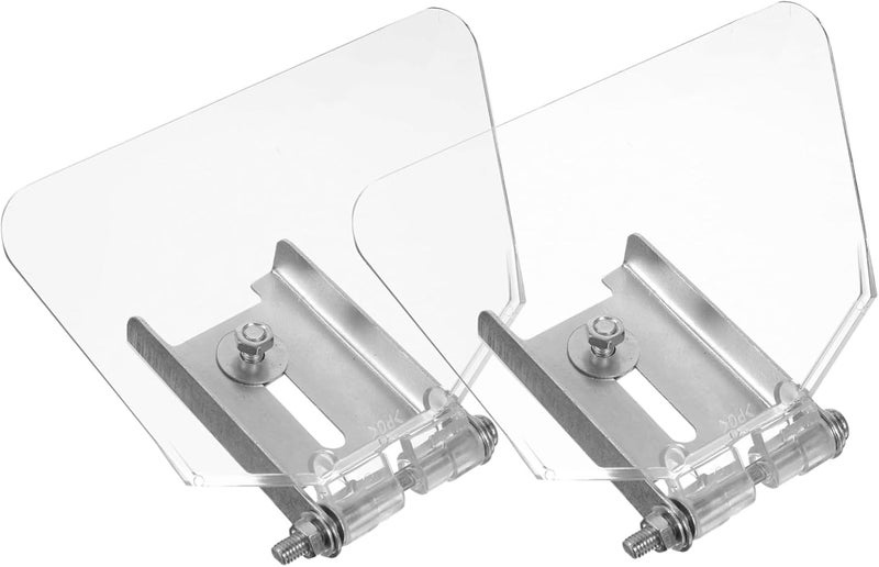 2pcs Stainless Steel Bench Grinder Eye Shield Attachment for Enhanced Protection Guard Easy Installation for Grinder Models - Image 1