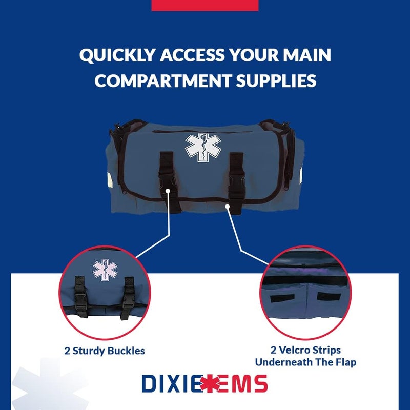 Dixie Ems Dixigear First Responder On Call Trauma Bag W/Reflectors - Navy - Image 2