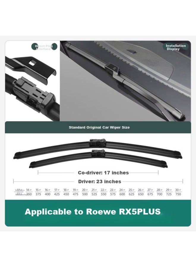 XUFENG Xufeng (xufeng) Roewe Rx5plus Wiper Blades 20-23 Model Special Boneless Wiper Rubber Strip Original Original One Pair  - Image 2