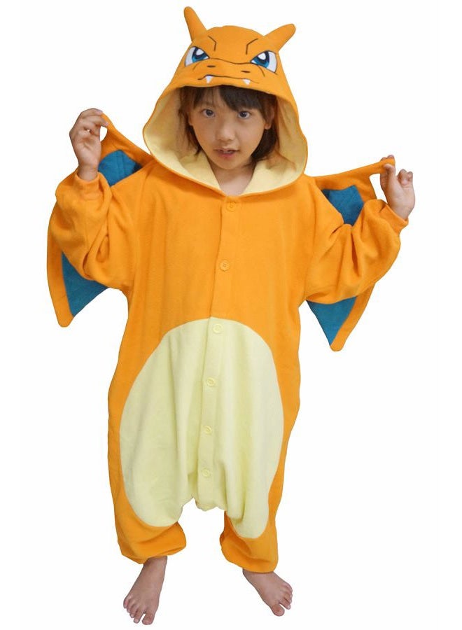 SAZAC Kigurumi - Pokemon - Charizard - Onesie Jumpsuit Halloween Costume - Kids Size (5-9 Year Old) - Image 1