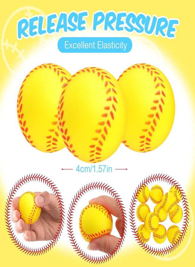 MTLEE Softball Party Favors Set Includes 12 Softball Paper Bags, 12 Silicone Bracelets, 12 Mini Foam Softball for Softball Birthday Party Supplies - Image 4