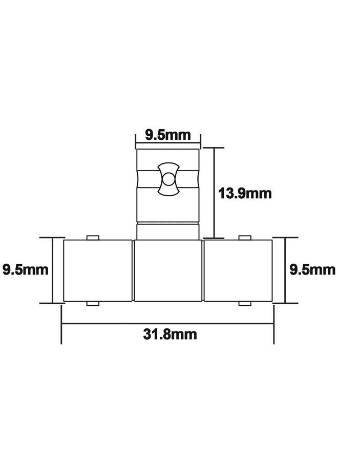 onelinkmore BNC Female Connector 3 Way BNC Female to Dual BNC Female Coax Adapter BNC CCTV Security Camera Adapter Extend Cables for gmrs Midland Antenna Adapter Pack of 2 - Image 2