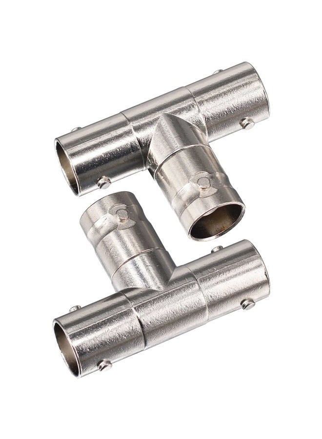onelinkmore BNC Female Connector 3 Way BNC Female to Dual BNC Female Coax Adapter BNC CCTV Security Camera Adapter Extend Cables for gmrs Midland Antenna Adapter Pack of 2 - Image 4