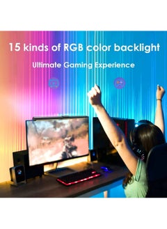 FlashHawk Computer Monitor Lamp with RGB Ambient Light,USB Powered Monitor Light for Office/Home/Gaming/Desk  - Image 4