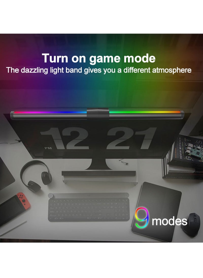 رصد مصباح الكمبيوتر مع مصباح RGB البيئة ، ومناسبة للمكتب / المنزل / لعبة / مكتب رصد مصباح USB السلطة