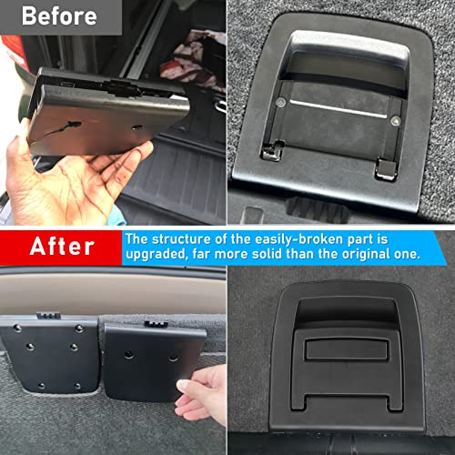 Jaronx Compatible with BMW Trunk Mat Carpet Handle for 5'E60/F07/F11 2003-2016, X5 E70/F15 2006-2018, X6 E71/F16 2007-2019, Rear Trunk Mat Floor Carpet Handle Repalcement (Without Locking Function) - Image 5