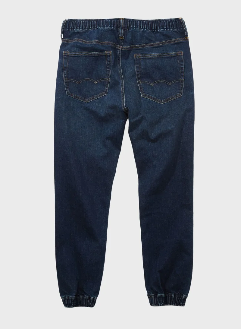American Eagle Dark Wash Relaxed Denim Joggers