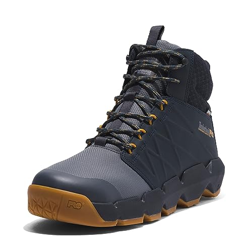 Timberland حذاء تيمبرلاند برو للرجال مورفيكس بارتفاع 6 إنش مع مقدمة أمان مركبة ومقاوم للماء، رمادي/أزرق-2024 جديد، 10 - Image 5