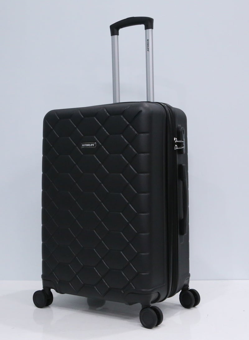 STARLIFE 3 Piece ABS Hard side Trolley Luggage Set Spinner Wheels with Number Lock - Image 3