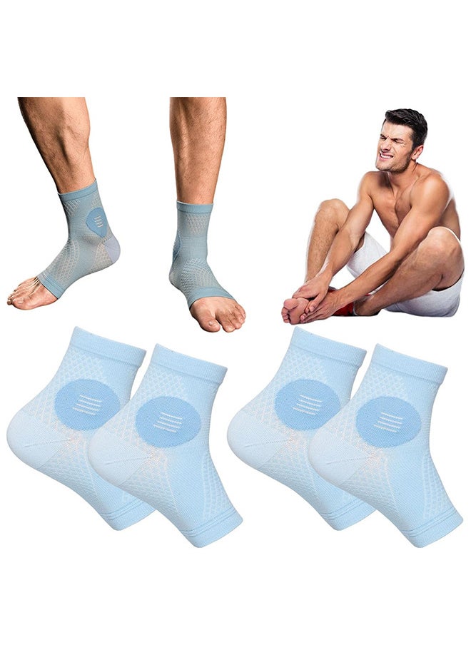Depend 2Pairs Neuropathy Socks For Men And Women, Soothe Relief Socks For Neuropathy Pain Women, Plantar Fasciitis Socks, Anti Fatigue Compression Foot Sleeve Support Brace Sock (XL, Blue)  - Image 1