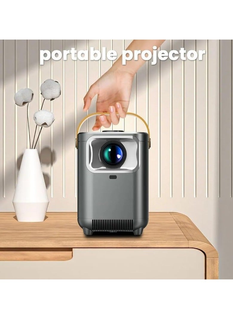 Portable Projector 1280x720P HD | 4K Support, 200" Screen, ±30° Keystone, Bluetooth 5.0, 5W Speaker, Outdoor, Home Theater Projector - Image 3